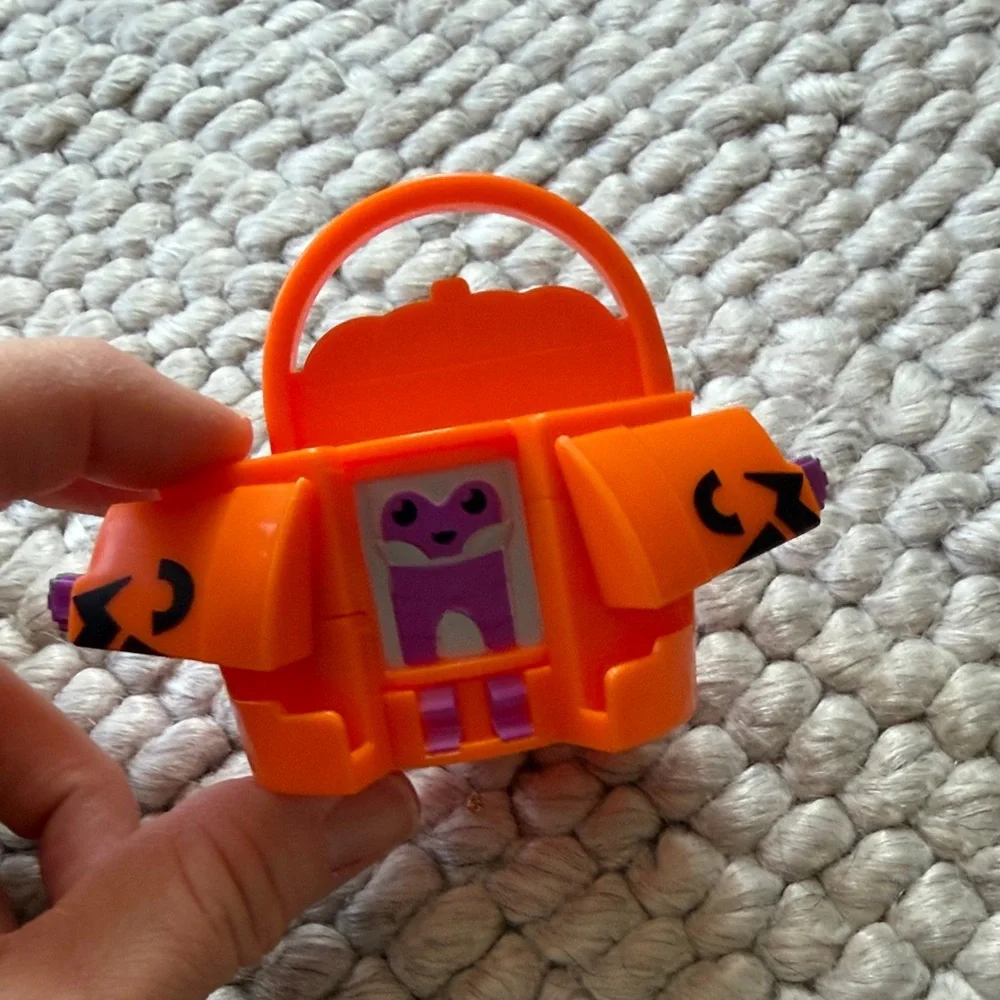 McDonald's Pumpkin Bucket and Nugget Box Toy - Orange and Gray